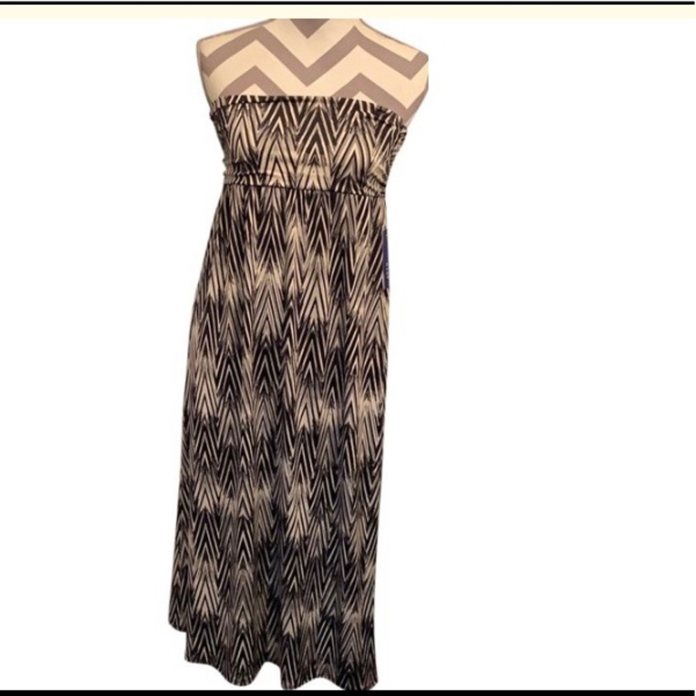 Black and White Print Halter Dress-44